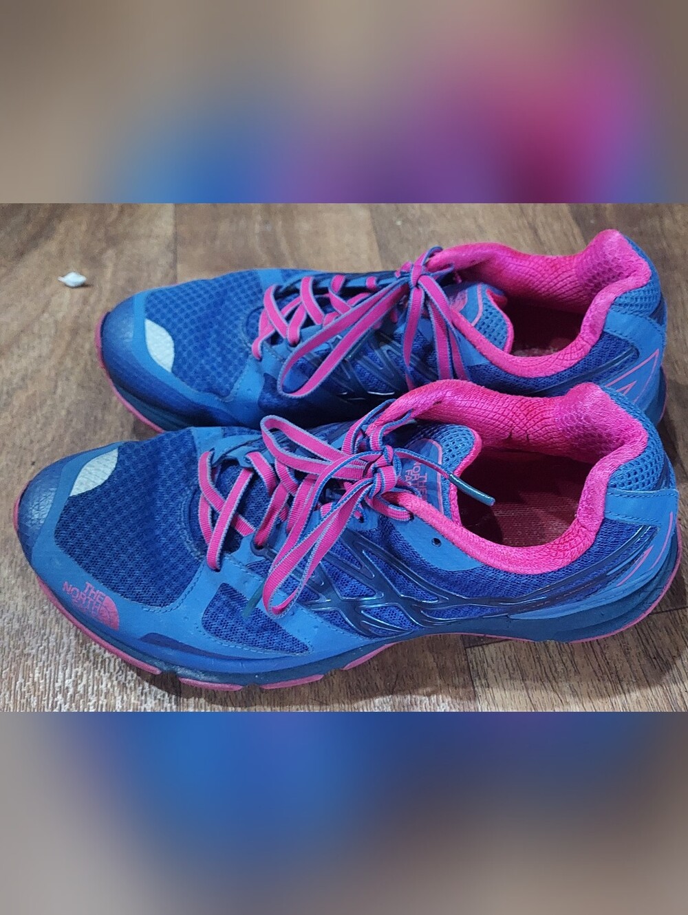 The North Face Women’s Blue and Pink Trail Running Shoes